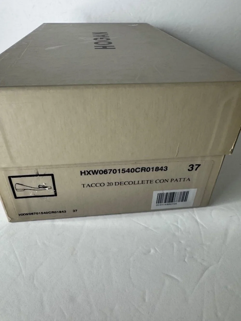Hogan Tacco 20 Decollete Brown Suede Ballerina Pumps Yellow Accent EU 37 NIB